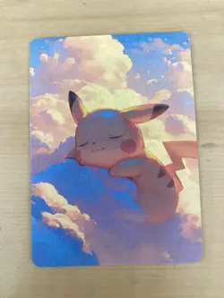 Anime ART STYLE Pikachu Fan Full Art Pokemon Custom Card/perfect bookmark - Image 2
