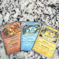 Pokemon TCG SVP Holo 3 Card Lot Flareon Vaporeon Jolteon English. All Promo!! - Image 1