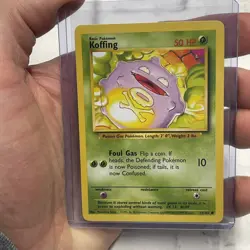KOFFING Base Set 51/102 Common Pokemon Card Unlimited Edition NM/MT Never Played - Image 1