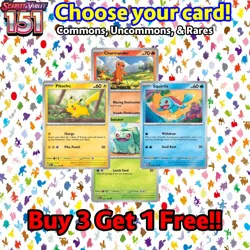 SV: 151 Pokemon TCG Singles - Commons, Uncommons, & Rares - Choose your card! - Image 1