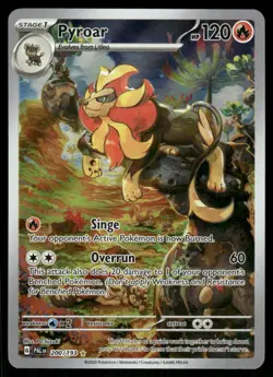 Pokemon Cards Pyroar 200/193 Paldea Evolved Illustration Rare NM *2 - Image 1
