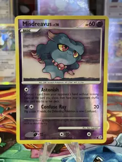 Pokemon TCG Card 2007 Diamond & Pearl - Misdreavus 91/130 Reverse Holo - Image 1