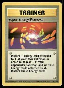 Pokemon Cards Super Energy Removal 79/102 Base Set Rare NM *2 - Image 1