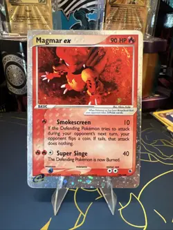 Pokemon TCG Magmar EX Ruby & Sapphire Holo Ultra Rare Card 100/109 - Image 1