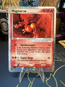 Pokemon TCG Magmar EX Ruby & Sapphire Holo Ultra Rare Card 100/109 - Image 2