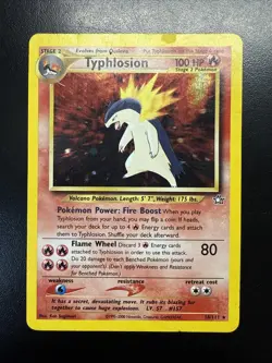 Typhlosion 18/111 Pokemon Neo Genesis Holo Rare Card - HP - Image 1