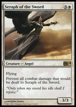 MTG Magic the Gathering Seraph of the Sword (31/262) Magic 2014 MP - Image 1