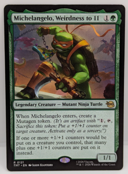 Michelangelo, Weirdness to 11 Teenage Mutant Ninja Turtles Regular NM MTG - Image 1