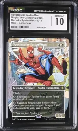 Spectacular Spider-Man MTG #14 Borderless Non-Foil - CGC GEM MINT 10 - Image 1