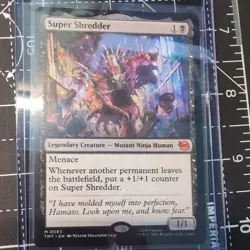 Super Shredder Magic The Gathering Non-foil Mythic - TMNT 0083 Near Mint - Image 1