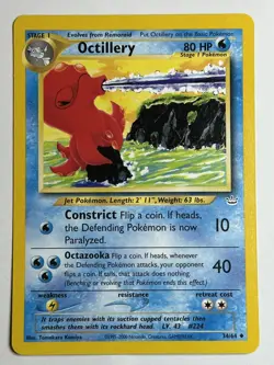 Octillery Neo Revelation 34/64 LP-NM Pokemon card - Image 1