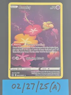 Comfey GG14/GG70 Crown Zenith Galarian Gallery Ultra Rare Full Art Pokemon - Image 1