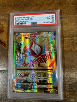 POKEMON 2016 XY Evolutions Full Art M PIDGEOT EX #105 PSA 10 Gem Mint RARE - Image 1