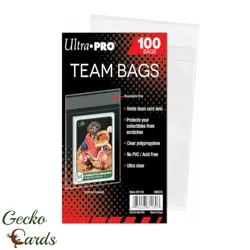 Ultra Pro Team Bags 100 Pack Resealable Sleeves Pokemon MTG Yugioh Card TCG New - Image 1
