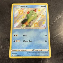Chewtle SV028/SV122 Shining Fates: Shiny Vault Baby Shiny Holo Pokemon Card NM - Image 1
