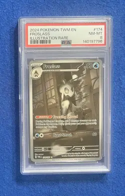 2024 Pokemon Twilight Masquerade TWM En Froslass Illustration Rare #174 PSA 8 - Image 1