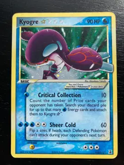 Pokemon Ultra Rare Gold Star-Holo Kyogre 112/113 Delta Species EX/MP - Image 5