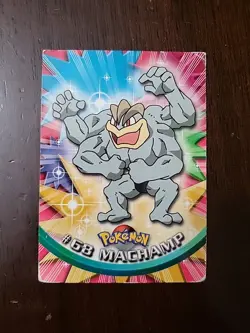 DMG! BLUE Label Machamp #68 Topps Series 1 Pokemon TCG - Image 1