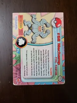 DMG! BLUE Label Machamp #68 Topps Series 1 Pokemon TCG - Image 2