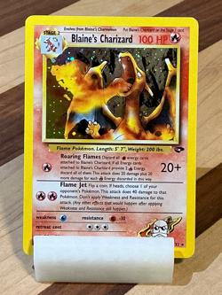 Blaine's Charizard #2- Gym Challenge 2000 Pokemon - 2/132 Unlimited Holo - Image 2