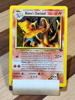 Blaine's Charizard #2- Gym Challenge 2000 Pokemon - 2/132 Unlimited Holo - Image 3