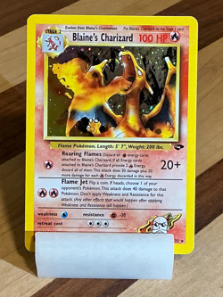 Blaine's Charizard #2- Gym Challenge 2000 Pokemon - 2/132 Unlimited Holo - Image 4