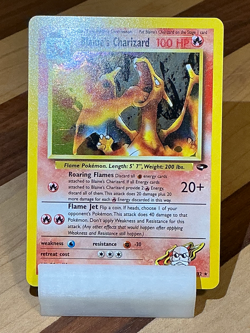 Blaine's Charizard #2- Gym Challenge 2000 Pokemon - 2/132 Unlimited Holo - Image 5