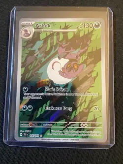 Arbok 176/162 Temporal Forces Illustration Rare Holo Pokemon TCG - NM - Image 1