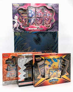 Lot of 5 Sealed Pokemon Lance's Charizard Ultra Premium Mewtwo V-Union Pikachu - Image 1