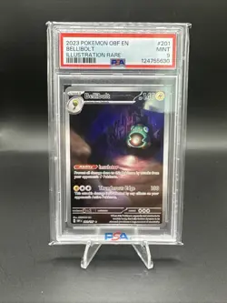 PSA 9 Mint 2023 POKEMON OBF EN-OBSIDIAN FLAMES ILLUSTRATION RARE #201 BELLIBOLT - Image 1