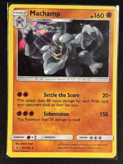 Pokemon - Machamp 65/145 - Guardians Rising Holo Rare - NM - Image 1