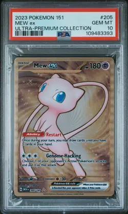 2023 POKEMON 151 ULTRA-PREM COLL #205 MEW EX PSA 10 - Image 1