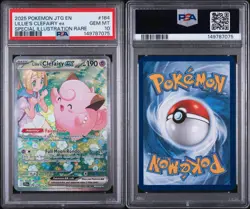 Pokemon TCG Lillie's CLEFAIRY EX 184/159 Special Illustration Rare JTG PSA 10 - Image 3