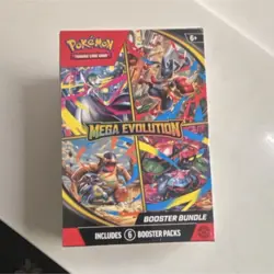Pokemon Mega Evolution Booster Bundle 6 Packs Lucario Gardevoir Venusaur - Image 1