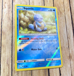 Squirtle 22/181 Common Sun & Moon Team-Up Pokemon TCG CCG Reverse Holo - Image 1