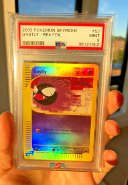 2003 POKEMON Skyridge Gastly REVERSE Holo 57 PSA 9 MINT - Image 1