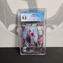 Pokemon Mewtwo V 072/078 Pokemon GO CGC 9.5 Blue label Subgrades Upgrades to 10 - Image 1