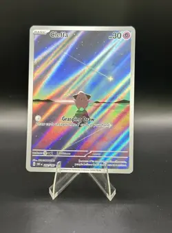 Pokemon TCG Cleffa 202/197 Sv03: Obsidian Flames Full Art Holo NM/Mint - Image 1