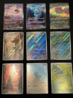 Pokemon 151 Starters Evo Lines Illustration Rare and SIR Set - Image 1