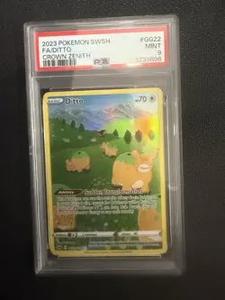 Pokemon TCG Ditto Crown Zenith-Galarian Gallery Gg22/Gg70 Holo Ultra Rare PSA9 - Image 1