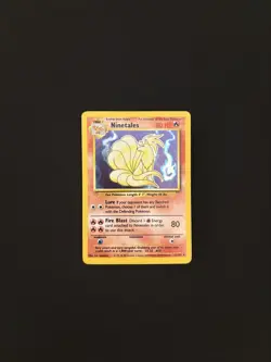 Pokemon TCG Ninetales 12/102 Base Set Holo Rare Unlimited WOTC Vintage - Image 1
