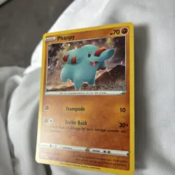 Phanpy Pokemon SWSH117 Black Star Promo With HD Swirl - Image 1