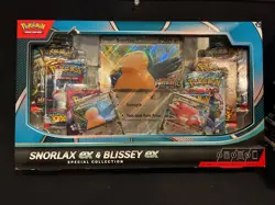 Pokemon TCG Snorlax ex and Blissey ex Special Collection Box In hand Christmas - Image 1