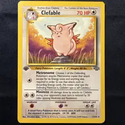 Pokemon Clefable 1st Edition Jungle 17/64 Non-Holo Rare NM Mint WOTC 1999 - Image 1