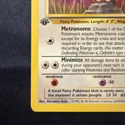 Pokemon Clefable 1st Edition Jungle 17/64 Non-Holo Rare NM Mint WOTC 1999 - Image 5
