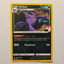 Crobat - Pokemon Prize Pack Series 1 Stamped - Non Holo - Image 1