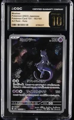 2023 POKEMON #183/165 MEWTWO CGC 10 PERFECT - Image 1