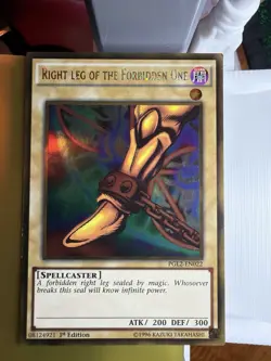 Yu-Gi-Oh TCG Right Leg Of The Forbidden One PGL2-EN022 1st Edition Gold Rare - Image 1