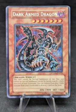 Dark Armed Dragon - PTDN-EN019 - Yugioh TCG - Secret Rare - Miscut Corners - HP - Image 1