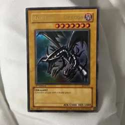 Yu-Gi-Oh Red-Eyes B. Dragon SDJ-001 Ultra Rare 1st Edition LP/MP Condition - Image 1